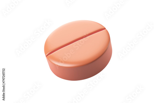 Pills for treat health and medicine. isolated on white background, with clipping path