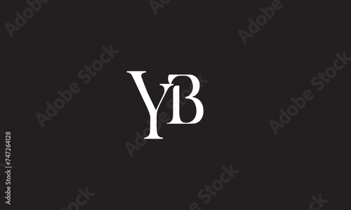 YB, BY, B, Y Abstract Letters Logo Monogram