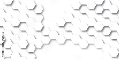 Background with hexagons. Abstract background with lines. white texture background . white and hexagon abstract background. white paper texture and futuristic business
