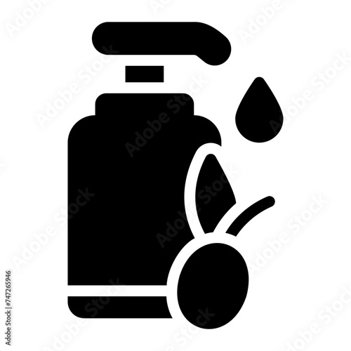 moisturizer glyph icon