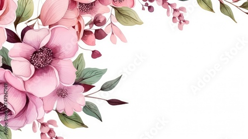 Elegant Floral Arrangement on a Soft Pastel Background For Spring