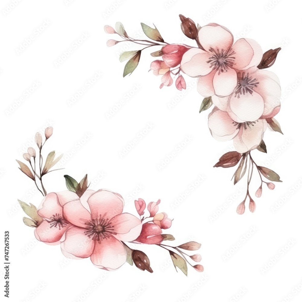 Elegant Floral Arrangement on a Soft Pastel Background For Spring