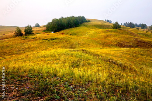 endless hilly expanses in the Southern Urals in the Republic of Borkovstan