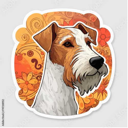 fox terrier , print