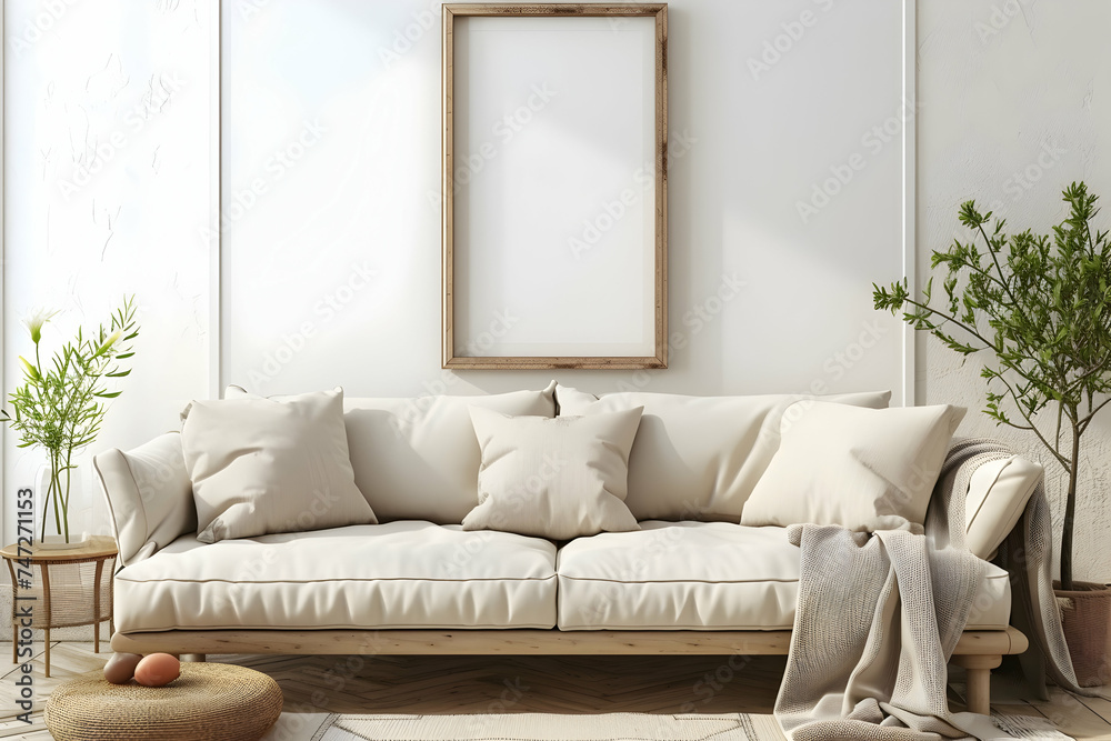 Contemporary Living Room Poster Frame Mockup Contemporary Living Room Poster Frame Mockup
