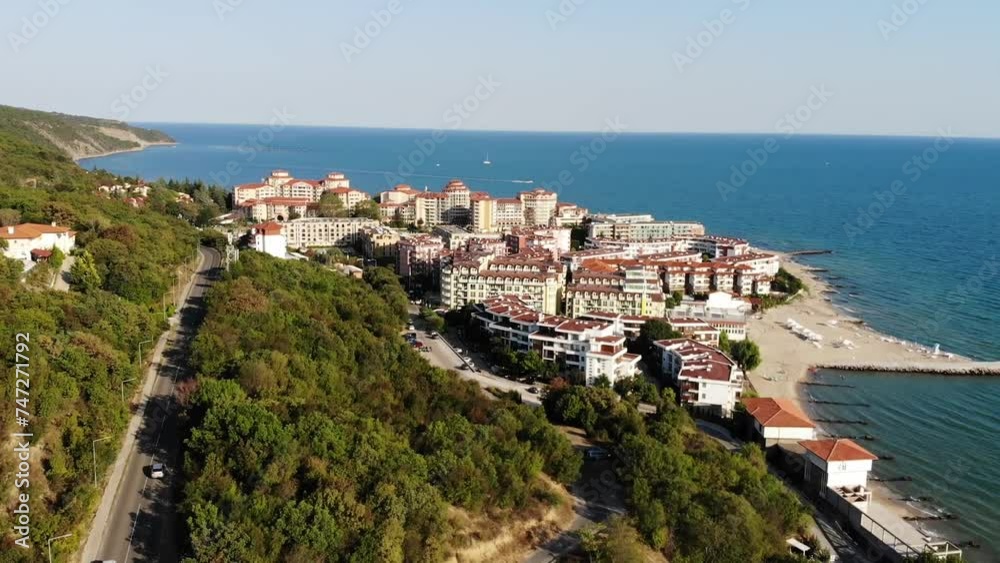Seaside view of Elenite, resort complex in Bulgaria Seaside view of Elenite, resort complex in Bulgaria