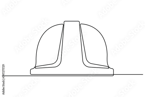Labour day continuous one line art drawing repair use tool icon service center symbol 
