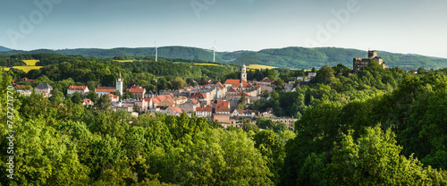 Bolkow Town Panorama, Lower Silesia, Poland