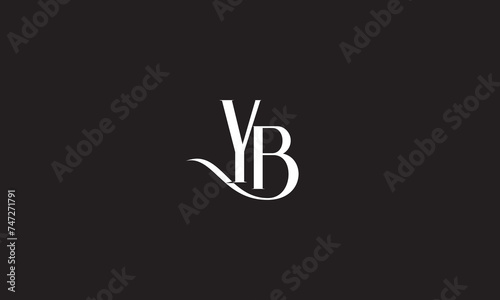 YB, BY, B, Y Abstract Letters Logo Monogram