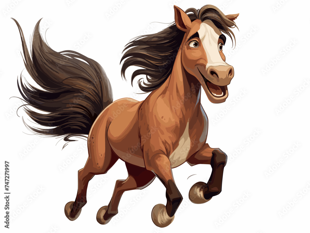 running horse isolated on white background running horse isolated on white background