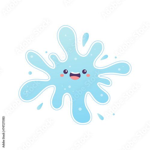 Drink more water drop of water  blot puddle vector illustration