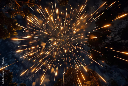 Fireworks Spectacle: Experiment with long exposure and a wide-angle lens to capture the full spectacle of fireworks in the night sky, creating a sense of awe and wonder.