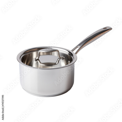 stainless steel pan isolated, png