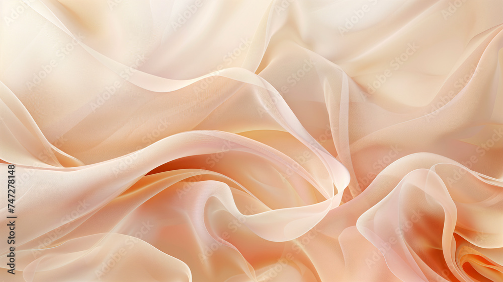Abstract background with smooth shapes, blending harmoniously Abstract background with smooth shapes, blending harmoniously