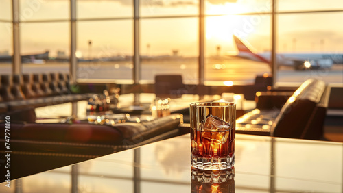 Luxury on the Go: Whiskey and Opulence in a VIP Airport Lounge