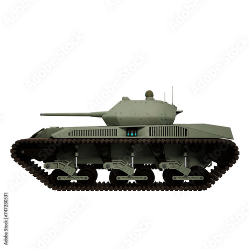 tank vehicle set on white background photo