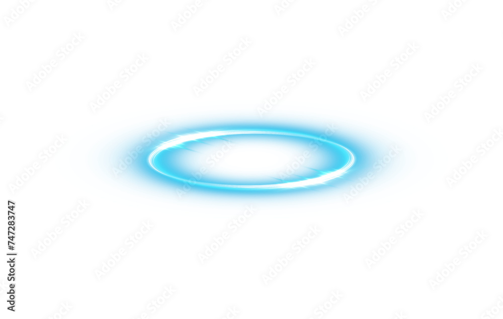 Three dimensional shiny blue nimbus. Blue halo angel ring. Light realistic halo, angel ring, Saint aureole symbol. Magic fantasy portal. Futuristic teleport. Light effect. PNG.
Three dimensional shiny blue nimbus. Blue halo angel ring. Light realistic halo, angel ring, Saint aureole symbol. Magic fantasy portal. Futuristic teleport. Light effect. PNG.