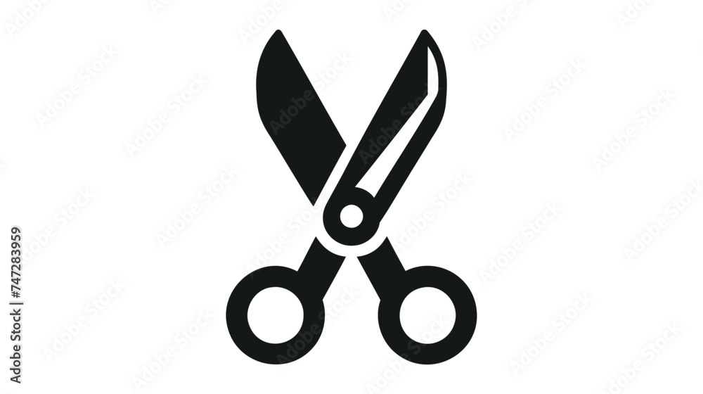 Vector scissors isolated on white background Vector scissors isolated on white background