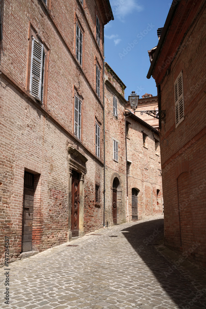 Amandola, historic town in Marche, Italy