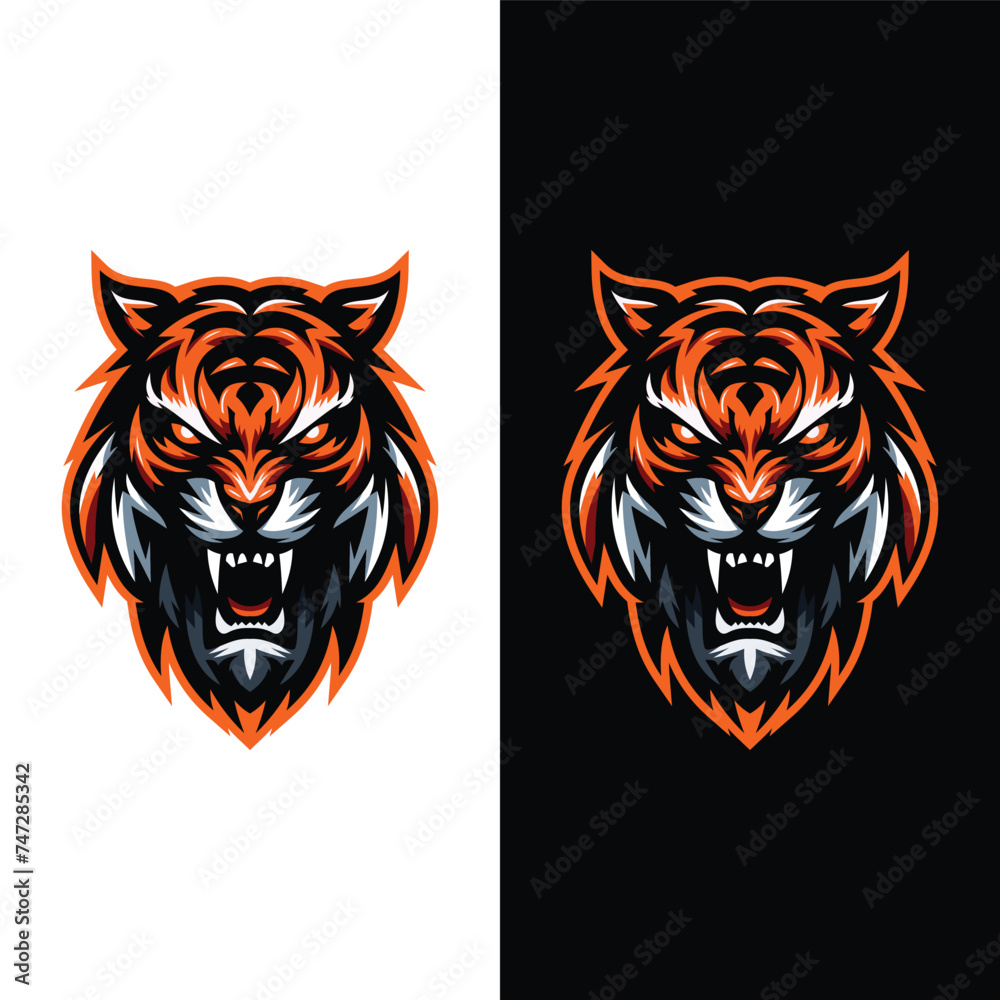 HEAD TIGER MASCOT LOGO VECTOR HEAD TIGER MASCOT LOGO VECTOR