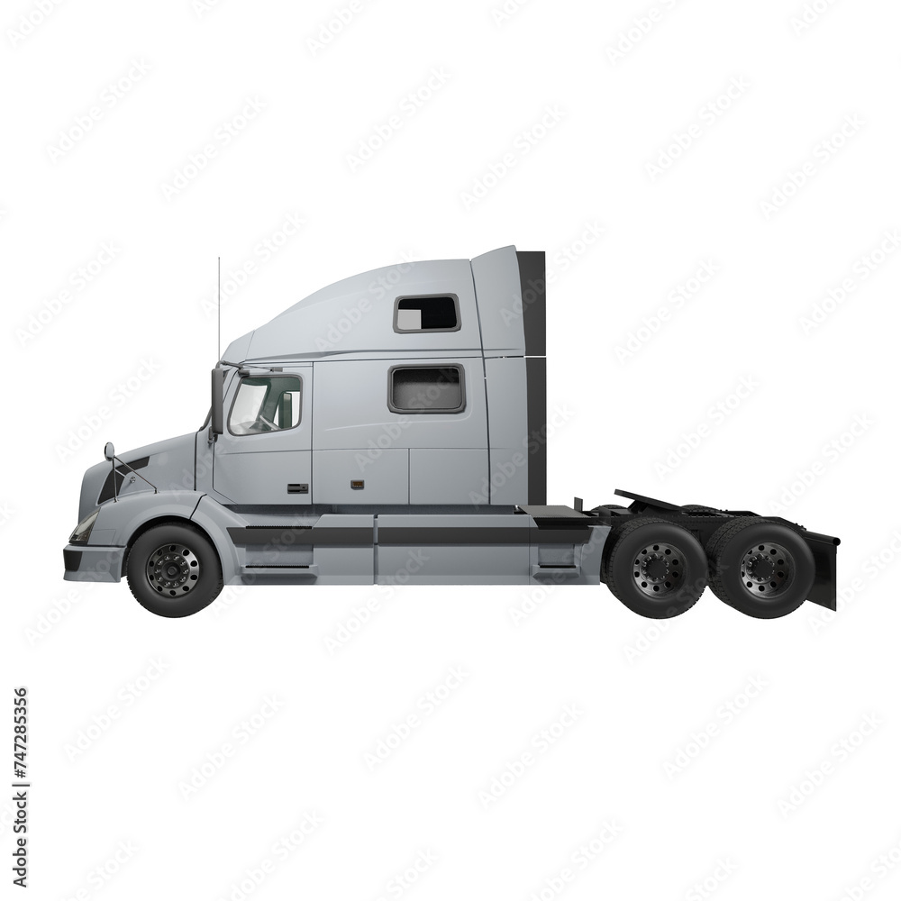 Obraz premium white truck isolated on white
