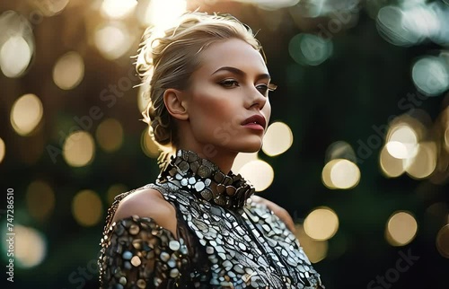 Serenity in Beauty: A Woman's Portrait
