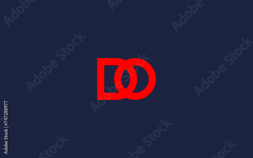 letter od or do logo icon design vector design template inspiration