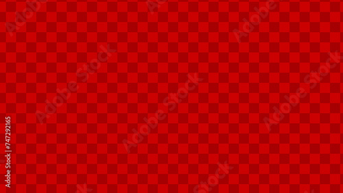 鮮やかな赤色の市松模様素材 16：9