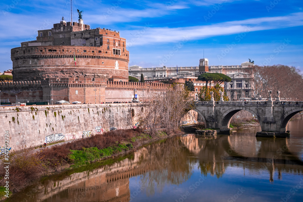 Rome, Italy, view from Sant Angelo Castle
