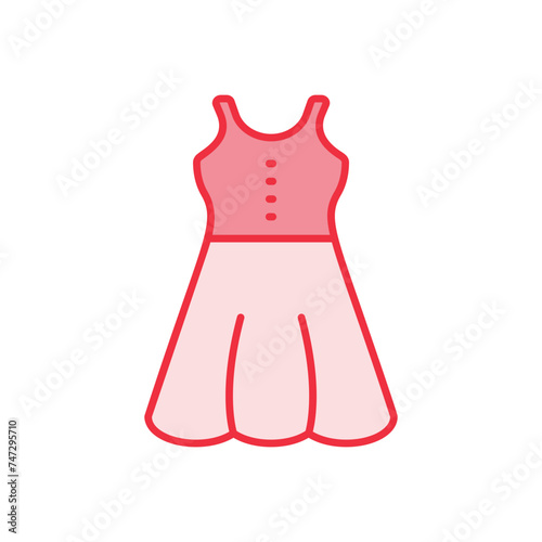 Dress icon vector stock illustration