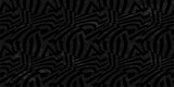 Trendy Dark Black Seamless Abstract Pattern Vector Illustration Background Art