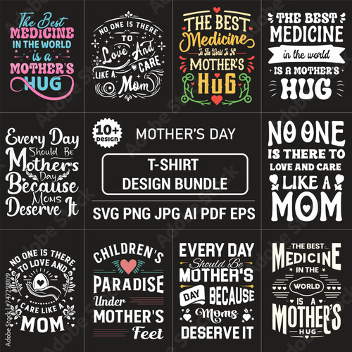 Mother's day typography creative t shirt Design Free download (ID: 747298109)