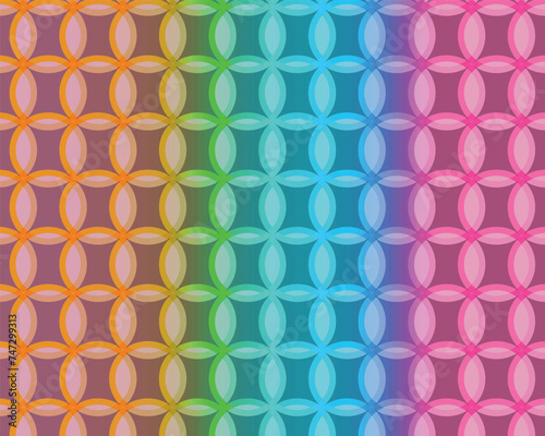 Colorful seamless pattern with circles. Abstract background. Vector illustration.