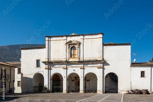 Raiano, Italy The front facade of the Chiesa di Sant'Onofrio e Convento degli Zoccolanti church photo