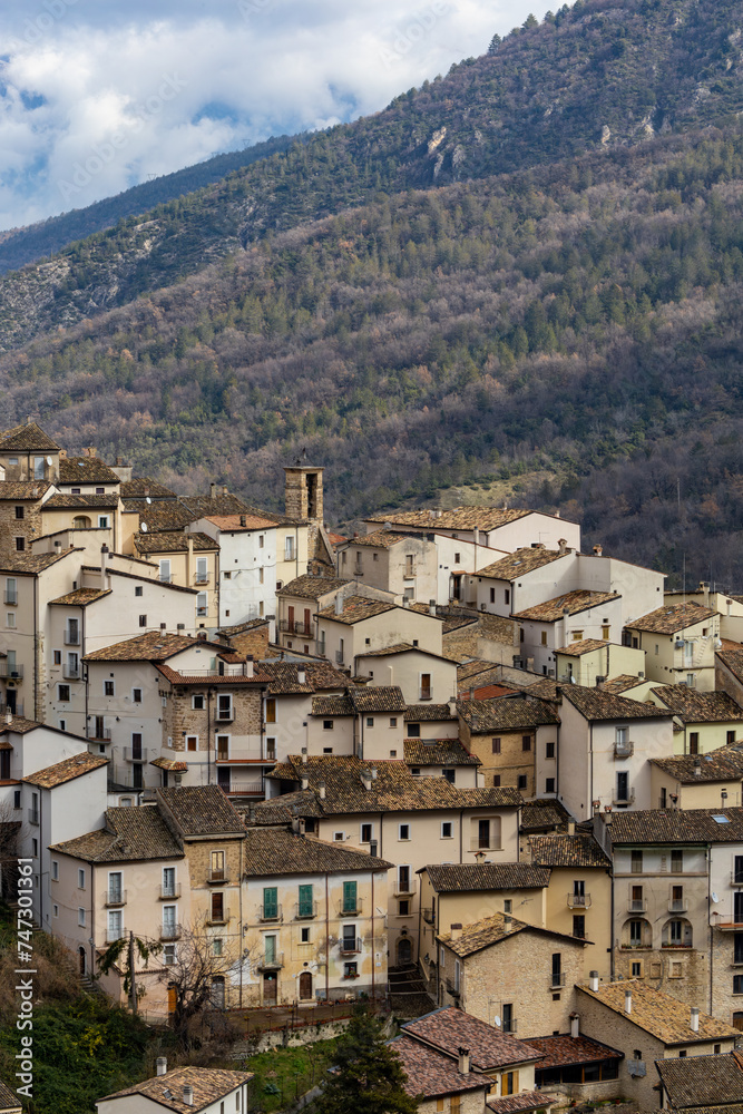 Anversa degli Abruzzi, Italy The small mountain village in  Province of L'Aquila