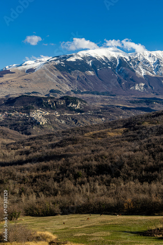 Salle, Italy, A spectacular view over the Maiella range of mountains, © Alexander