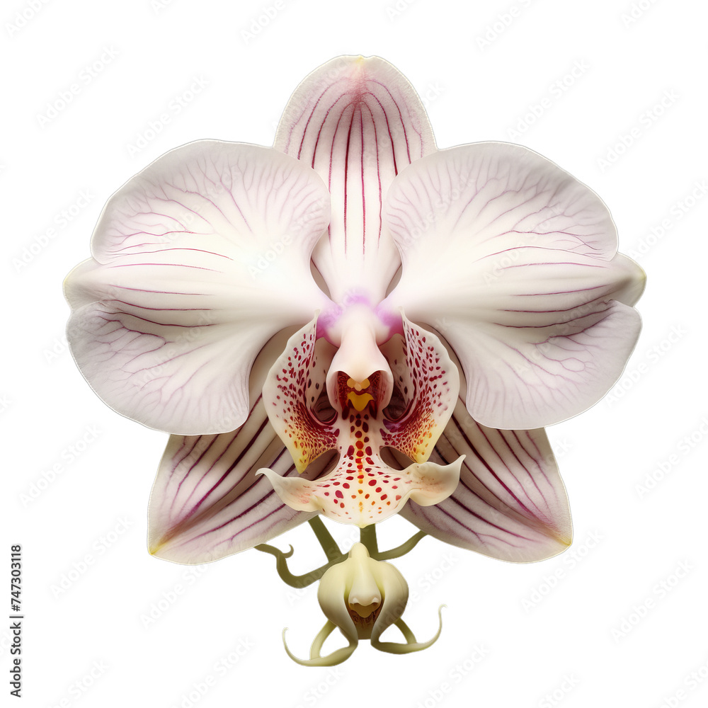 monkey face orchid isolated on transparent background, png