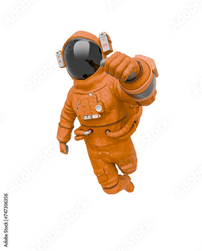 astronaut in float pose