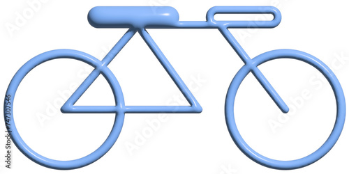 blue bicycle icon