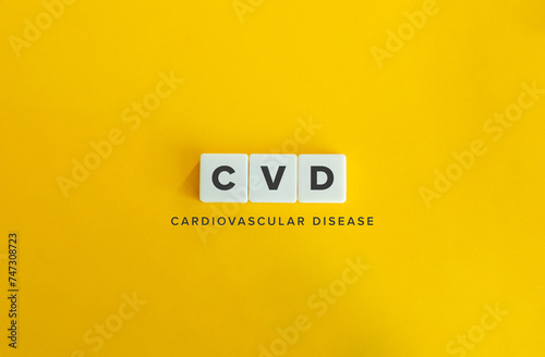 Cardiovascular disease (CVD) Banner. photo