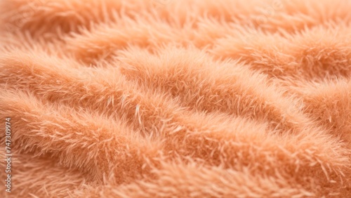 Textile, gentle and textured Peach Fuzz background, plush and cozy.