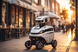 Autonomous robots deliver food to customers