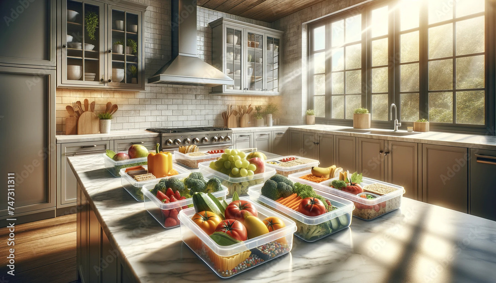 Organized Meal Prep Containers for a Week of Healthy Eating Organized Meal Prep Containers for a Week of Healthy Eating