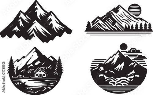mountain vector