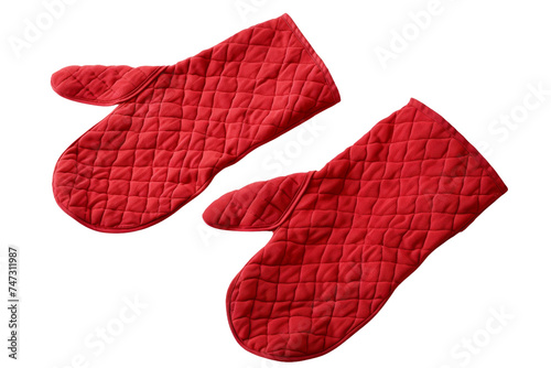 Oven Mitts isolated on transparent background