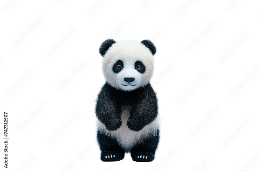Panda isolated on transparent background