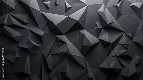 Abstract polygonal design: dark geometric texture background for ads, products, and art © Ashi