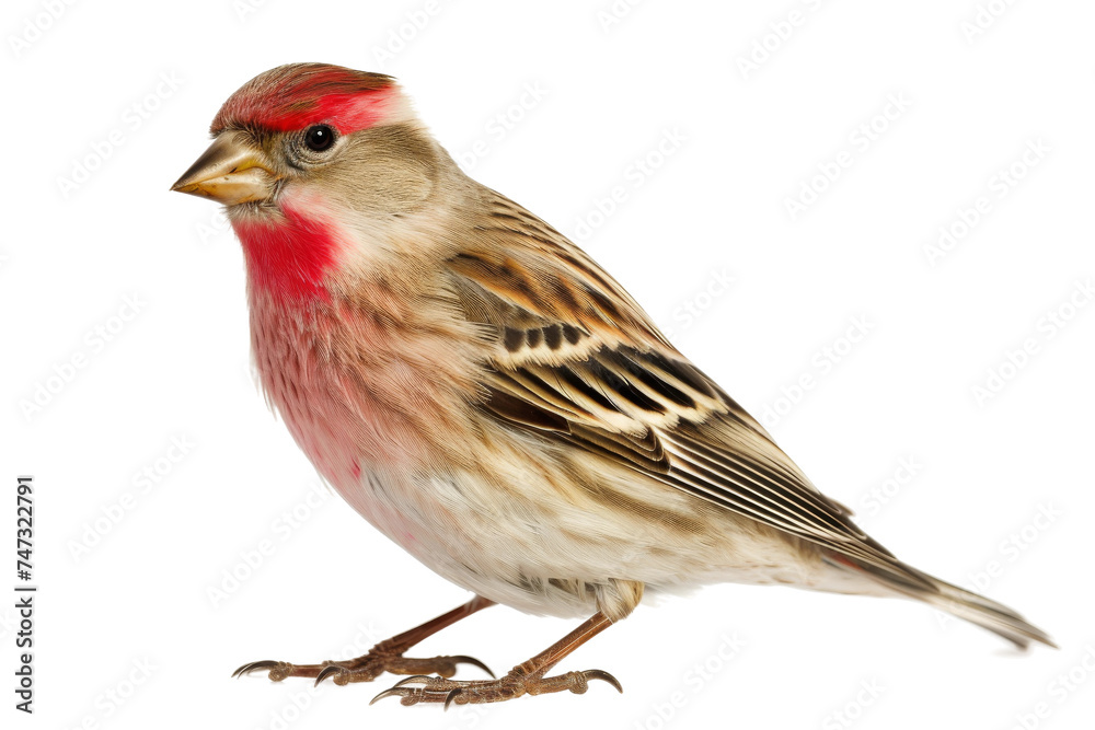 Redpoll isolated on transparent background