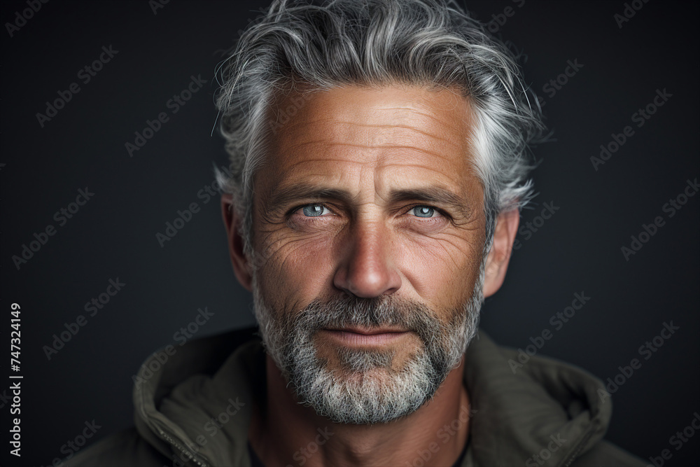 AI generated portrait of confident successful handsome businessman AI generated portrait of confident successful handsome businessman
