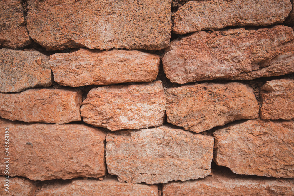 Nahaufnahme einer Steinmauer